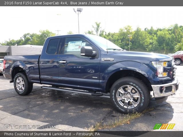 2016 Ford F150 Lariat SuperCab 4x4 in Blue Jeans