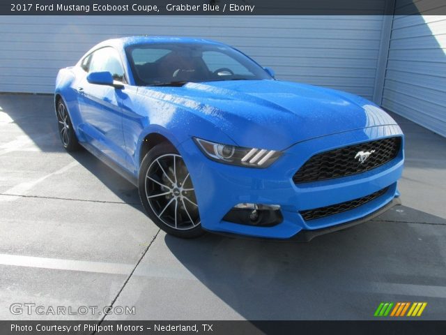 2017 Ford Mustang Ecoboost Coupe in Grabber Blue