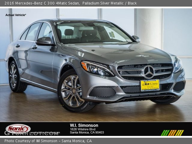 2016 Mercedes-Benz C 300 4Matic Sedan in Palladium Silver Metallic