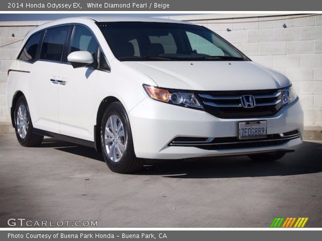2014 Honda Odyssey EX in White Diamond Pearl