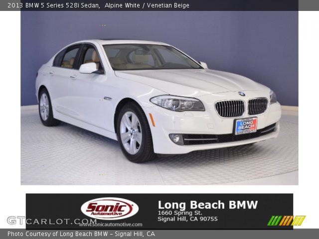 2013 BMW 5 Series 528i Sedan in Alpine White