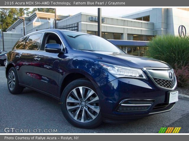 2016 Acura MDX SH-AWD Technology in Fathom Blue Pearl