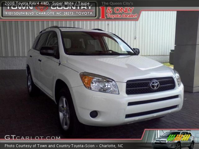 2008 Toyota RAV4 4WD in Super White