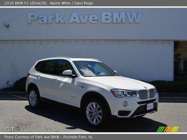 2016 BMW X3 xDrive28i in Alpine White