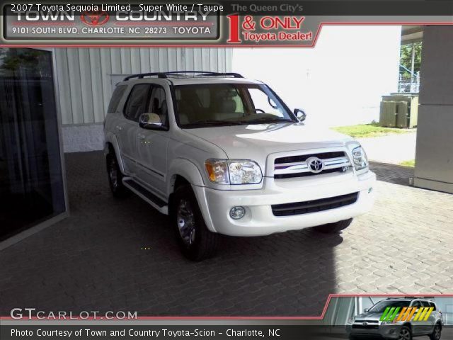 2007 Toyota Sequoia Limited in Super White