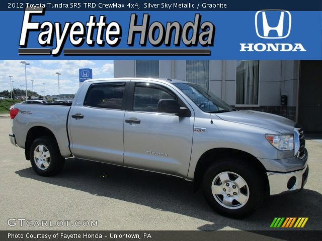 2012 Toyota Tundra SR5 TRD CrewMax 4x4 in Silver Sky Metallic