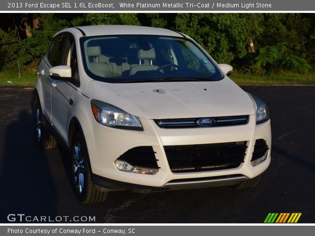 2013 Ford Escape SEL 1.6L EcoBoost in White Platinum Metallic Tri-Coat