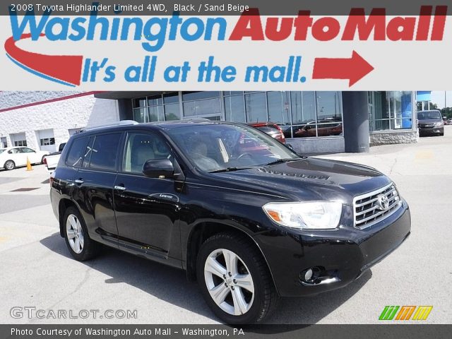 2008 Toyota Highlander Limited 4WD in Black