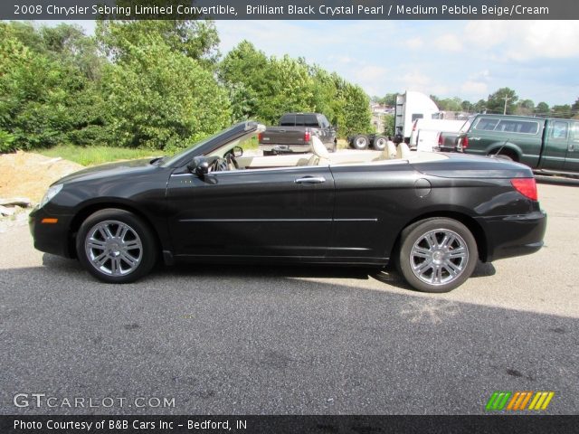 2008 Chrysler Sebring Limited Convertible in Brilliant Black Crystal Pearl