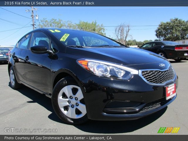 2016 Kia Forte LX Sedan in Aurora Black Pearl