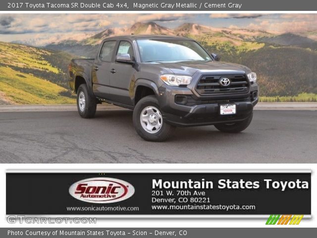 2017 Toyota Tacoma SR Double Cab 4x4 in Magnetic Gray Metallic