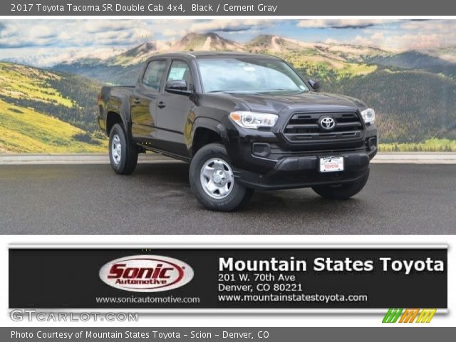 2017 Toyota Tacoma SR Double Cab 4x4 in Black