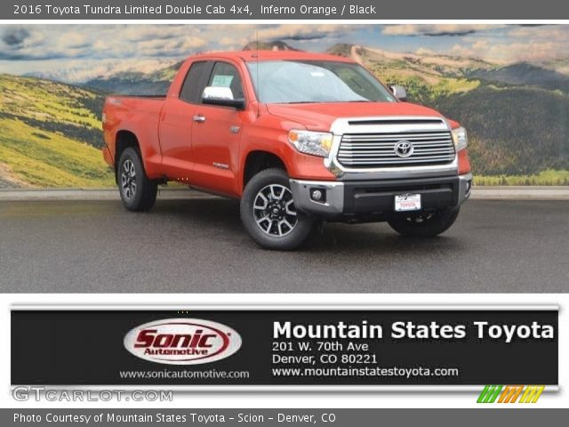 2016 Toyota Tundra Limited Double Cab 4x4 in Inferno Orange