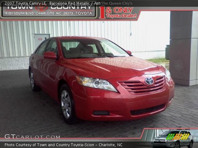 2007 Toyota Camry LE in Barcelona Red Metallic