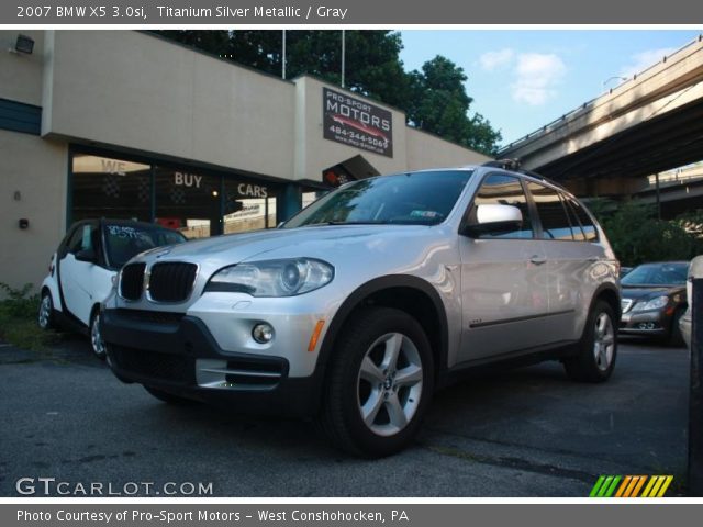 2007 BMW X5 3.0si in Titanium Silver Metallic