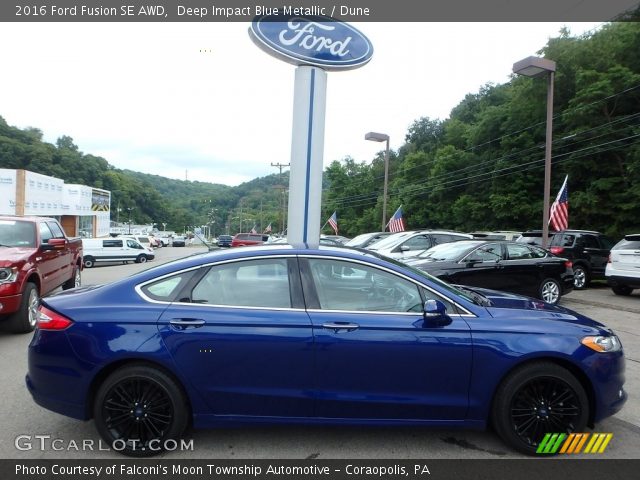 2016 Ford Fusion SE AWD in Deep Impact Blue Metallic