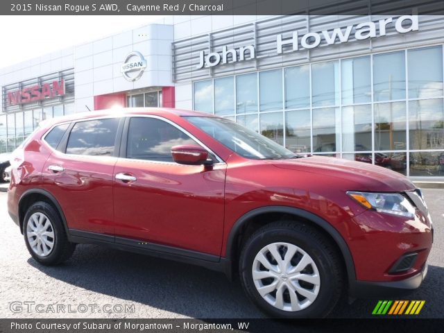 2015 Nissan Rogue S AWD in Cayenne Red