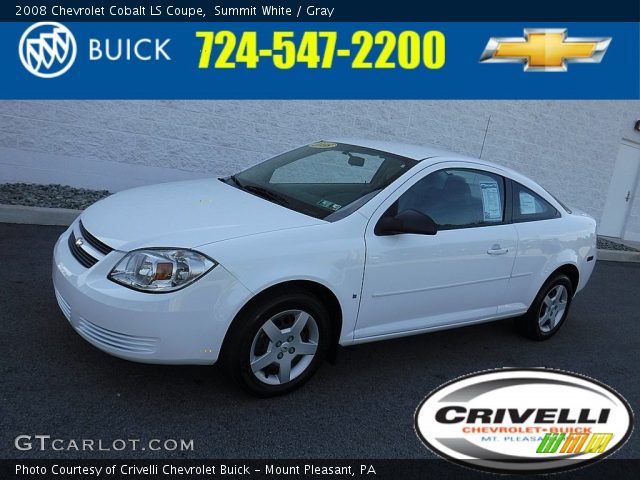 2008 Chevrolet Cobalt LS Coupe in Summit White