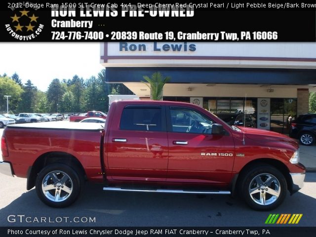 2012 Dodge Ram 1500 SLT Crew Cab 4x4 in Deep Cherry Red Crystal Pearl