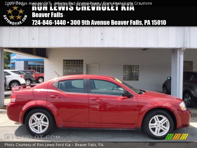 2009 Dodge Avenger SXT in Inferno Red Crystal Pearl