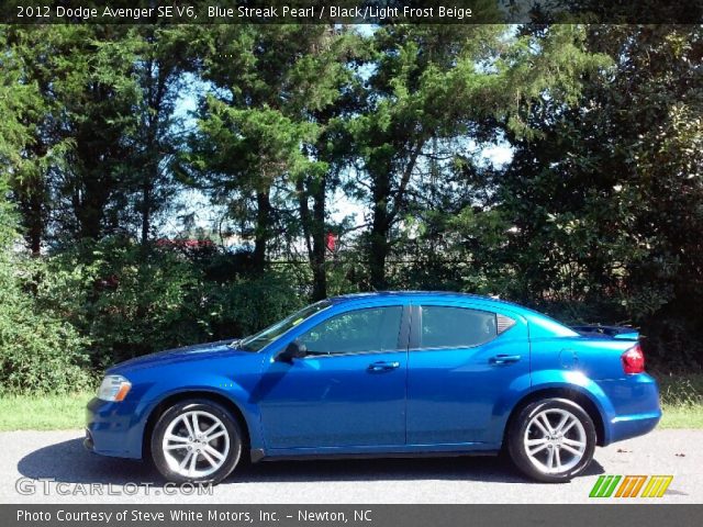 2012 Dodge Avenger SE V6 in Blue Streak Pearl