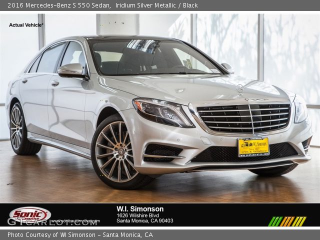 2016 Mercedes-Benz S 550 Sedan in Iridium Silver Metallic