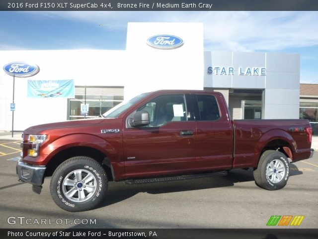 2016 Ford F150 XLT SuperCab 4x4 in Bronze Fire