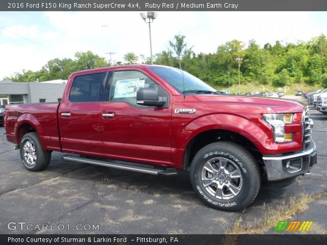 2016 Ford F150 King Ranch SuperCrew 4x4 in Ruby Red