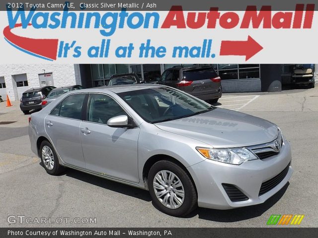 2012 Toyota Camry LE in Classic Silver Metallic