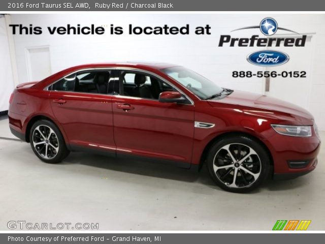 2016 Ford Taurus SEL AWD in Ruby Red