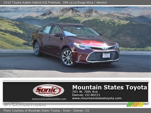 2016 Toyota Avalon Hybrid XLE Premium in Ohh La La Rouge Mica