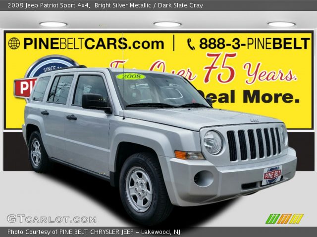 2008 Jeep Patriot Sport 4x4 in Bright Silver Metallic
