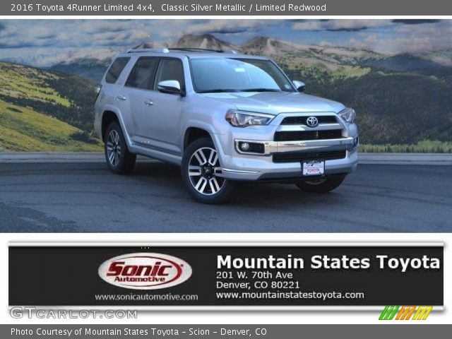2016 Toyota 4Runner Limited 4x4 in Classic Silver Metallic