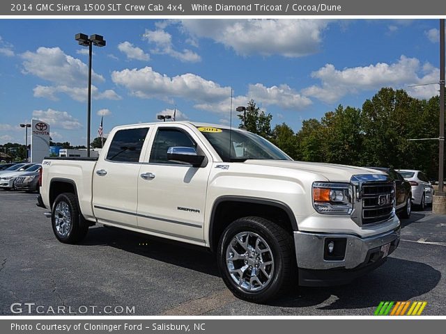 2014 GMC Sierra 1500 SLT Crew Cab 4x4 in White Diamond Tricoat