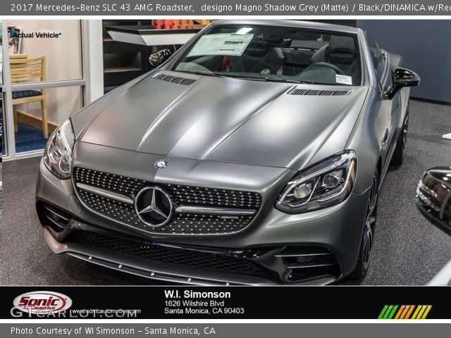 2017 Mercedes-Benz SLC 43 AMG Roadster in designo Magno Shadow Grey (Matte)
