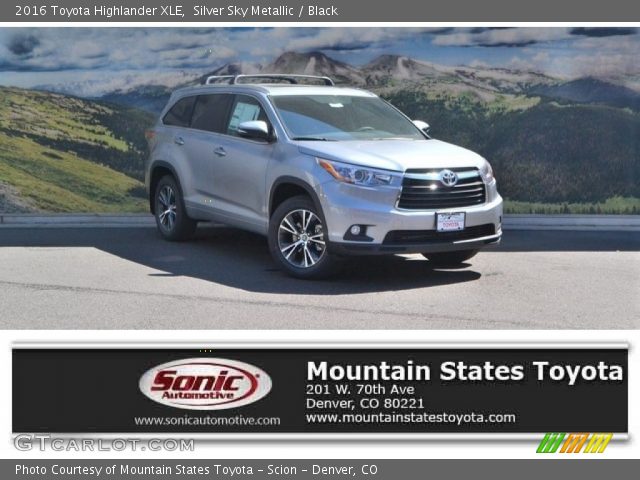 2016 Toyota Highlander XLE in Silver Sky Metallic