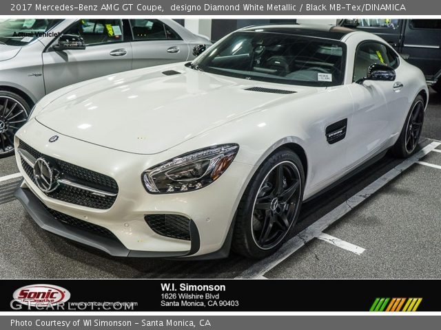 2017 Mercedes-Benz AMG GT Coupe in designo Diamond White Metallic