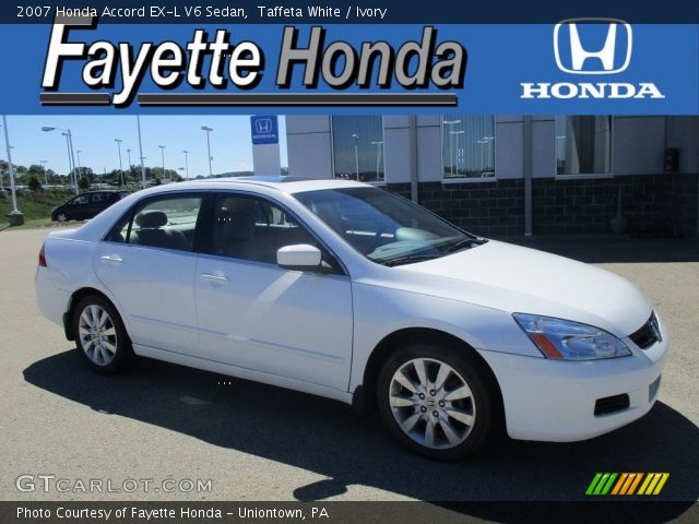 2007 Honda Accord EX-L V6 Sedan in Taffeta White