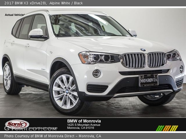 2017 BMW X3 xDrive28i in Alpine White