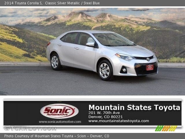 2014 Toyota Corolla S in Classic Silver Metallic