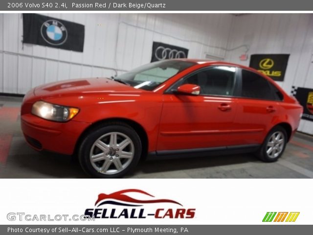 2006 Volvo S40 2.4i in Passion Red