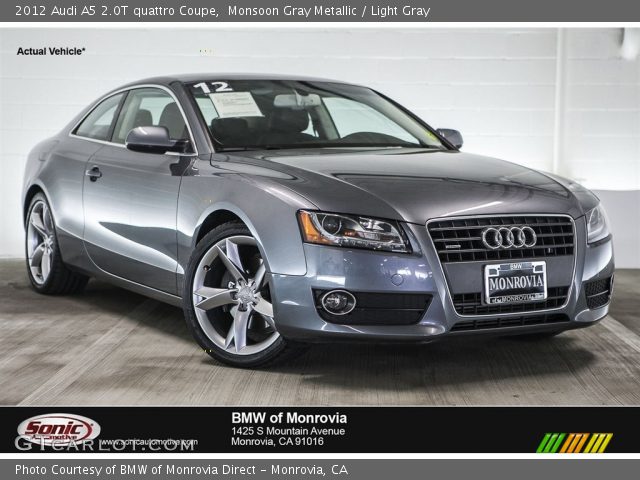 2012 Audi A5 2.0T quattro Coupe in Monsoon Gray Metallic