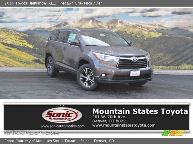 2016 Toyota Highlander XLE in Predawn Gray Mica