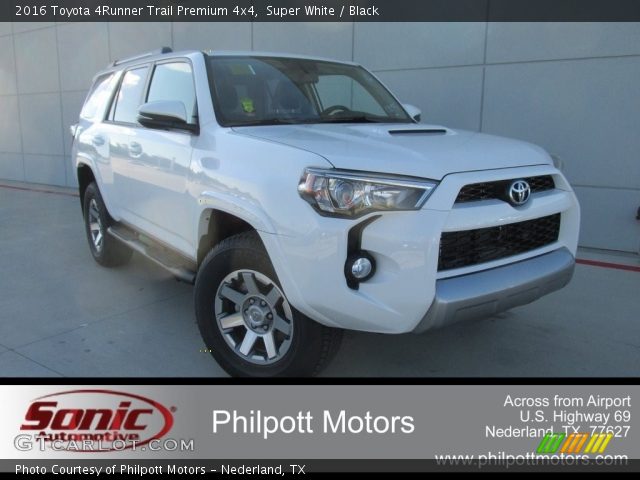 2016 Toyota 4Runner Trail Premium 4x4 in Super White