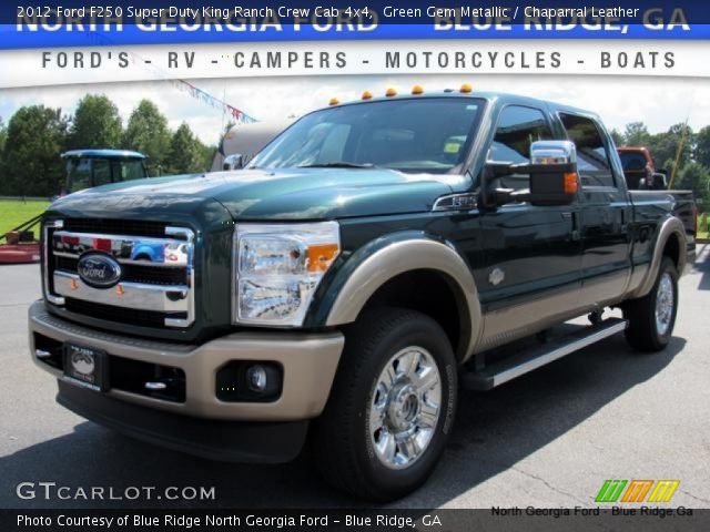 2012 Ford F250 Super Duty King Ranch Crew Cab 4x4 in Green Gem Metallic