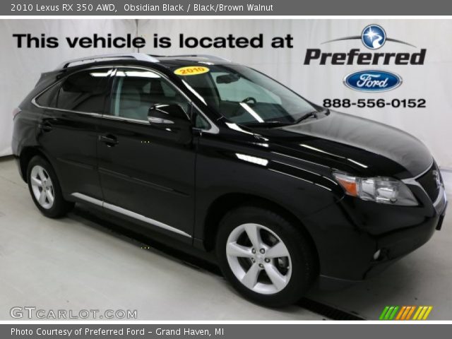 2010 Lexus RX 350 AWD in Obsidian Black