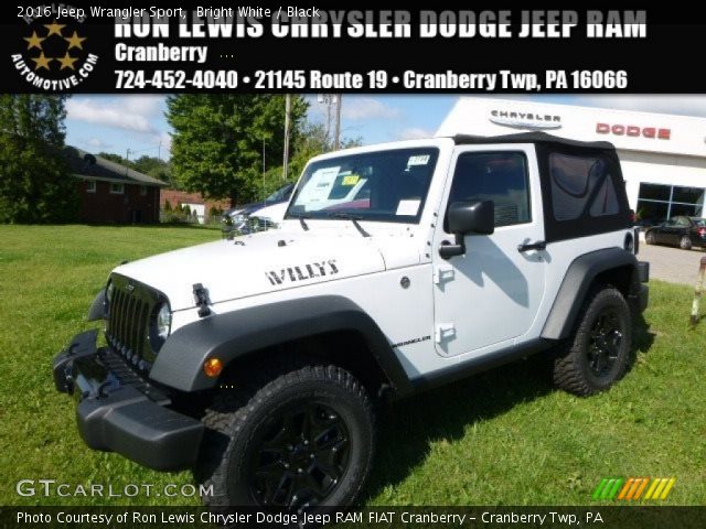 2016 Jeep Wrangler Sport in Bright White