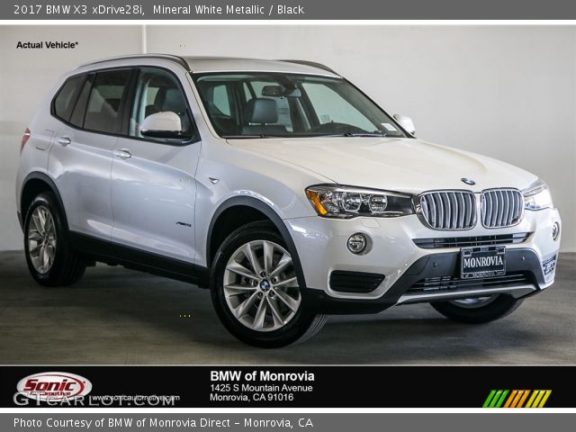 2017 BMW X3 xDrive28i in Mineral White Metallic