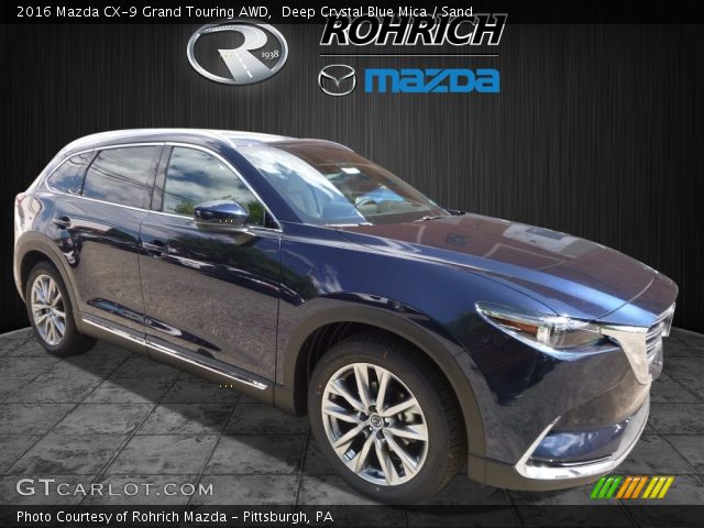 2016 Mazda CX-9 Grand Touring AWD in Deep Crystal Blue Mica