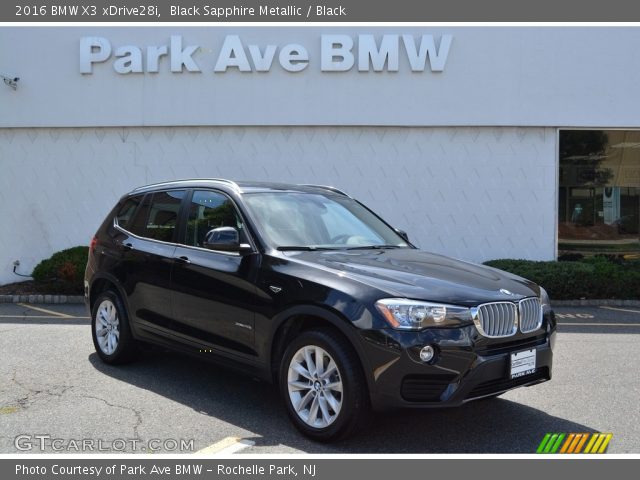 2016 BMW X3 xDrive28i in Black Sapphire Metallic